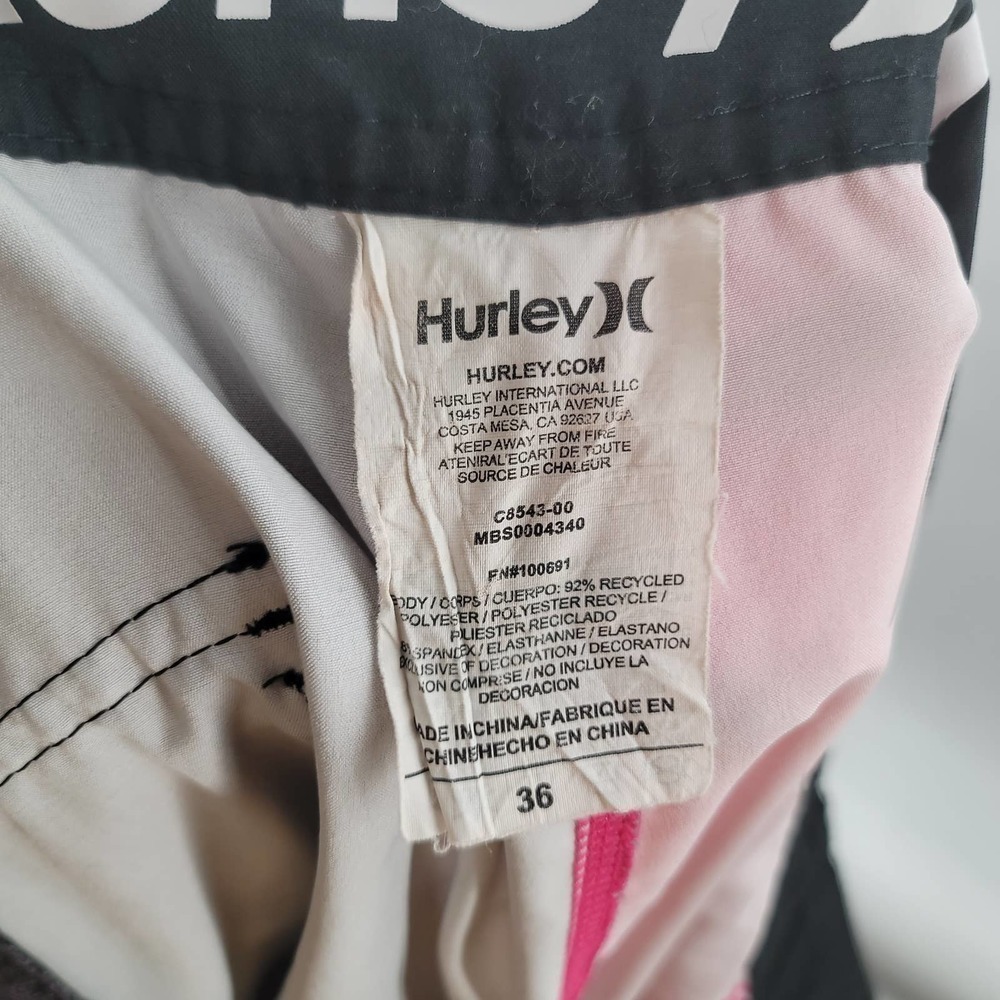 Hurley Phantom Men's Swim Board Shorts Size 36 - Picture 3 of 5